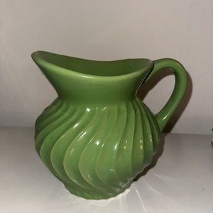 Vintage Fioriware Zanesville Art Pottery Pitcher Swirl Design